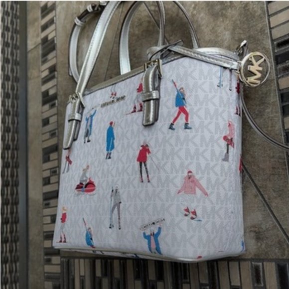 Michael Kors Jet Set Girls XS Convertible Satchel Bright White - Picture 5 of 15